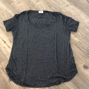 Striped Scoop Neck Tee